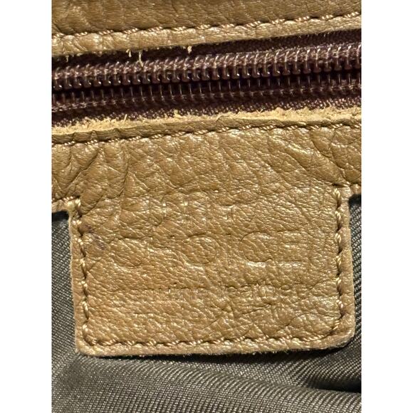 Extra Large Sturdy Travel /Tote Genuine Brown Leather Bag - Picture 9 of 11